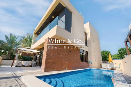 5 Bedroom Villa for Rent in DAMAC Hills, Dubai - Park Access | Lake Views | Private Pool
