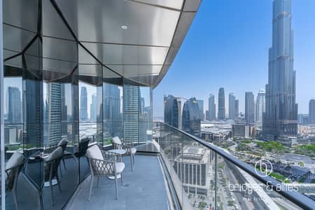 3 Bedroom Apartment for Sale in Downtown Dubai, Dubai - 3BR + MAID | SERVICED| STUNNING BURJ KHALIFA VIEWS