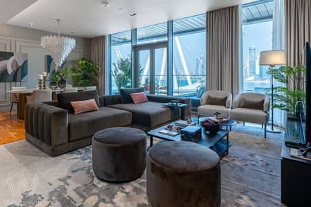 1 Bedroom Flat for Sale in Bluewaters Island, Dubai - Living room. jpg