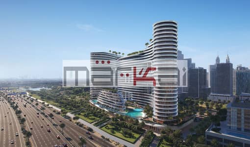 商业湾， 迪拜 单身公寓待售 - Aquarise Exterior-6. jpg
