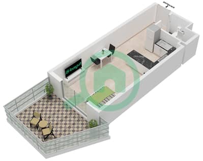 Casa Grande - Studio Apartment Unit 1041 Floor plan