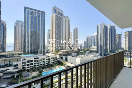 2 Bedroom Apartment for Rent in Dubai Creek Harbour, Dubai - Corner Unit | Downtown View | Mid Floor