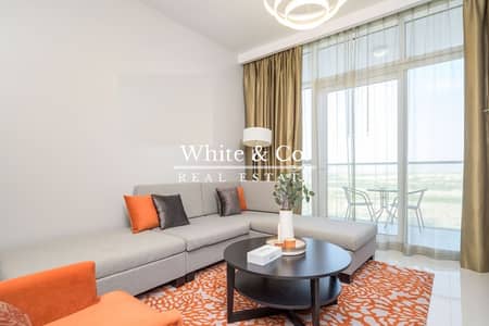 1 Bedroom Apartment for Sale in DAMAC Hills, Dubai - Golf Course Views | Furnished | Modern 1 Bedroom Apartment for Sale in DAMAC Hills, Dubai - Golf Course Views | Furnished | Modern
