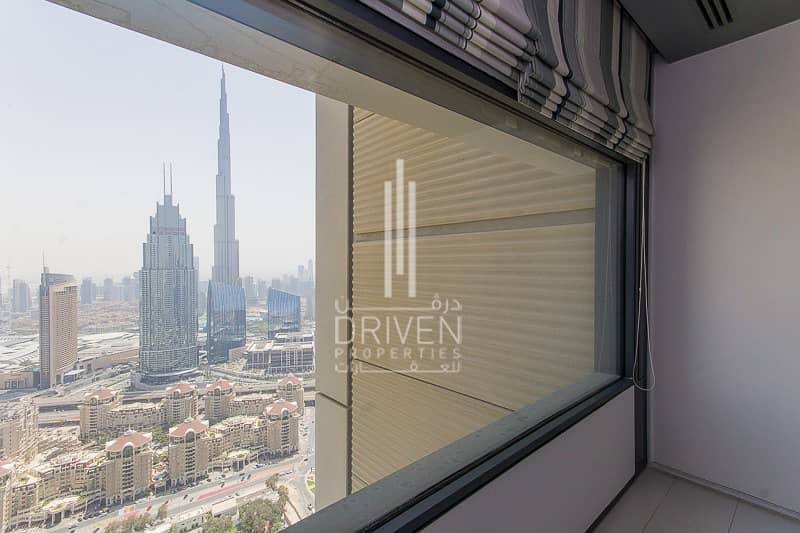 2 Bed Facing Burj and Zabeel 2 balconies