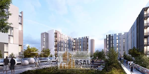 1 Bedroom Apartment for Rent in Aljada, Sharjah - Plot J_Riff_Courtyard. jpg