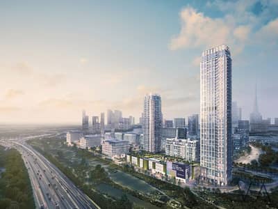 2 Bedroom Flat for Sale in Dubai Design District, Dubai - Fountain Facing | Burj Khalifa View | High Floor