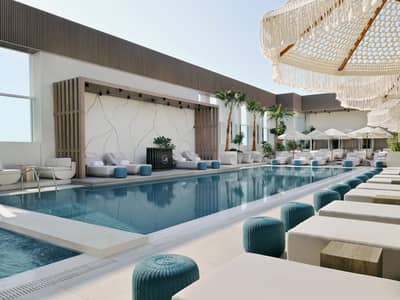 1 Bedroom Apartment for Rent in Sheikh Zayed Road, Dubai - DXBGH_Two Birds Pool Day (4). jpg
