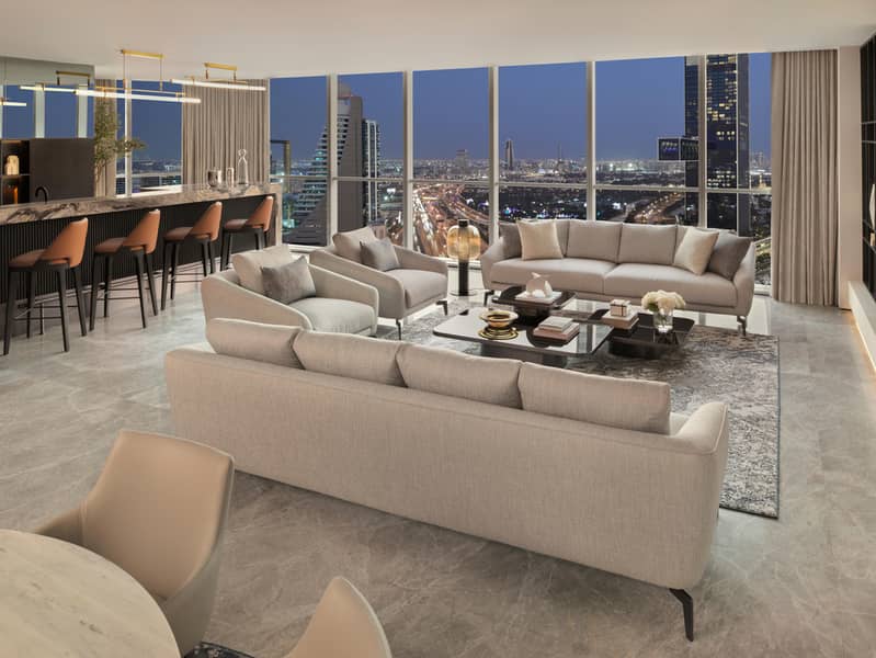 3 Presidential Suite - Living Room + Bar. jpg