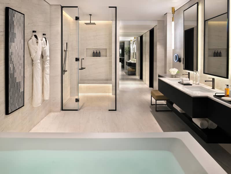 11 Presidential Suite - Bathroom with Jacuzzi and Shower. jpg