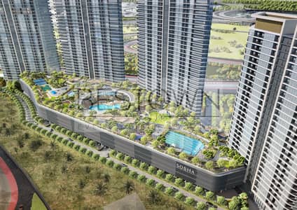 2 Bedroom Apartment for Sale in Motor City, Dubai - Podium. jpg