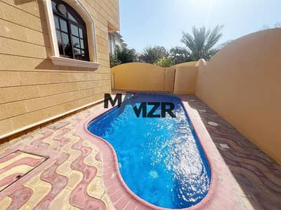 5 Bedroom Villa for Rent in Shakhbout City, Abu Dhabi - Private Entrance| within compound |Private Pool