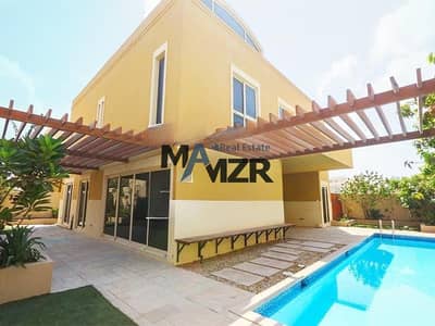 4 Bedroom Villa for Sale in Al Raha Gardens, Abu Dhabi - Corner Villa | Swimming Pool | Type A