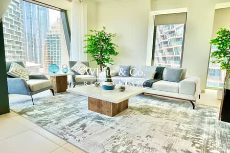 3 Bedroom Apartment for Rent in Downtown Dubai, Dubai - Burj Views | Chiller Free | Furnished