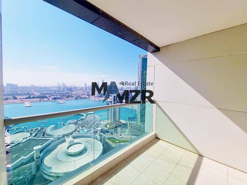 Spacious area | Marina view | High floor