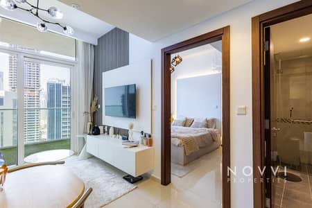 1 Bedroom Flat for Rent in Business Bay, Dubai - Vacant | Furnished | Partial Burj Khalifa View