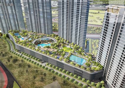 2 Cпальни Апартаменты Продажа в Мотор Сити, Дубай - Podium. jpg