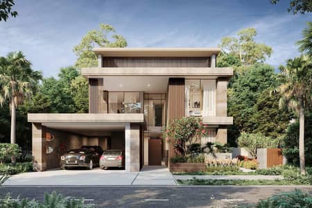 5 Bedroom Villa for Sale in Tilal Al Ghaf, Dubai - Pool and Landscaping | Corner Unit | Park Backing