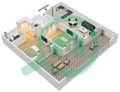 The Regent - 2 Bedroom Apartment Type G Floor plan