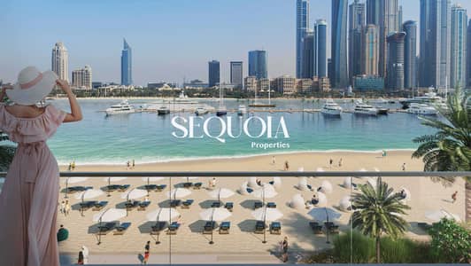 2 Bedroom Flat for Sale in Dubai Harbour, Dubai - Marina skyline view and sea view - Mid floor