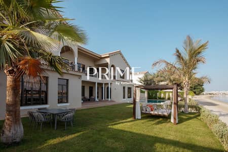 6 Bedroom Villa for Rent in Palm Jumeirah, Dubai - Luxury Signature Villa | Furnished | Beach Access