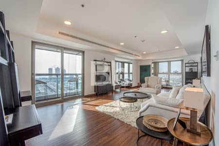 3 Bedroom Apartment for Rent in Dubai Marina, Dubai - Fully Furnished | Sea View | Low Floor