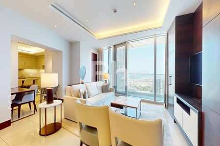 2 Bedroom Hotel Apartment for Rent in Downtown Dubai, Dubai - Largest sea view layout | Higher floor | Vacant