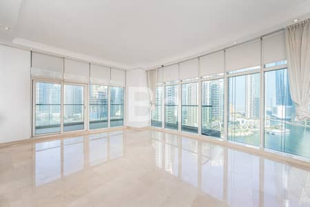 3 Bedroom Apartment for Rent in Dubai Marina, Dubai - Full Marina View | Unfurnished | Vacant
