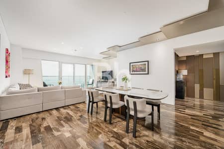 3 Bedroom Flat for Rent in Dubai Marina, Dubai - High Floor | Unfurnished | Palm View