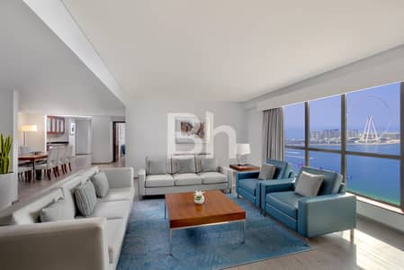 4 Bedroom Hotel Apartment for Rent in Jumeirah Beach Residence (JBR), Dubai - Bills included | Private Beach | Sea View