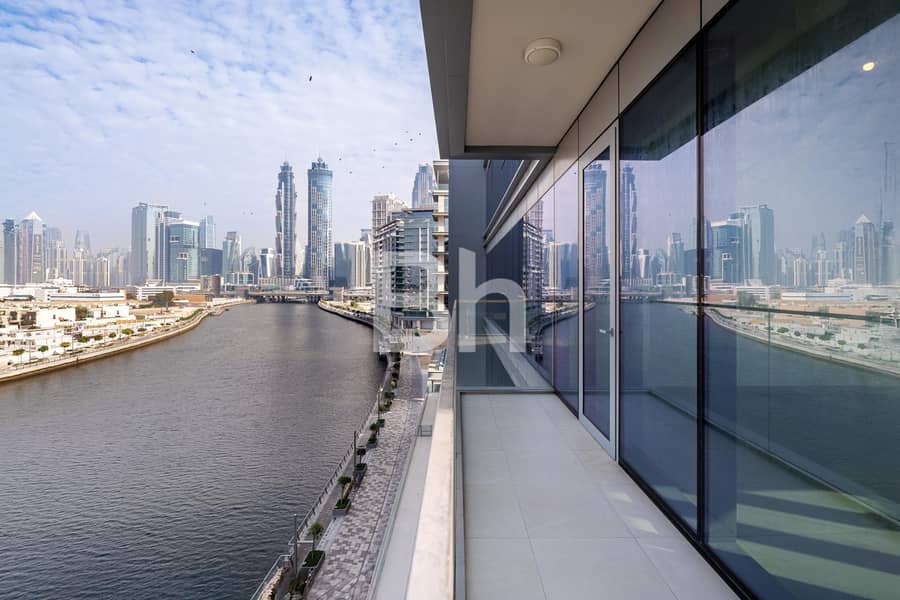 Canal and Burj Khalifa View| High Floor| Brand New