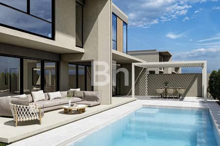5 Bedroom Villa for Rent in Tilal Al Ghaf, Dubai - Private Pool | Open Kitchen | Park Facing