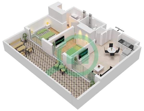 Type C6 Unit 23, Floor 1