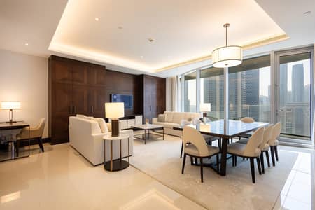 3 Bedroom Flat for Sale in Downtown Dubai, Dubai - Luxury Living | High Floor | Burj and Skyline View