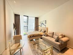Pool View | Fully Furnished Studio | Chiller Free | Vacant | Smart Home