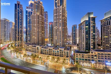Studio for Rent in Downtown Dubai, Dubai - Night View from Balcony Balcony 3. jpg