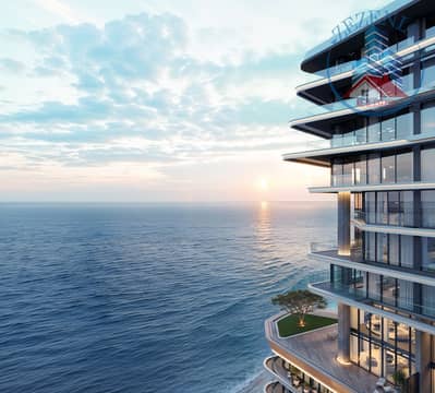 1 Bedroom Apartment for Sale in Al Marjan Island, Ras Al Khaimah - Costa Mare - Balcony view. jpg