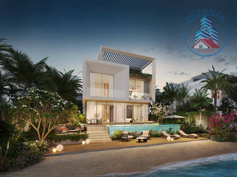 38 Villa_02 Rear view Night. jpg