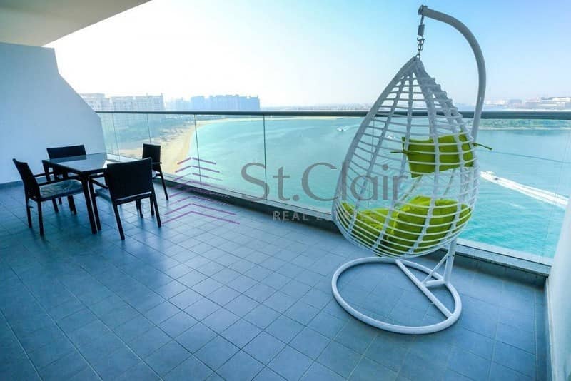 Full Sea View | Fully Furnished 1 Bed | Low Floor