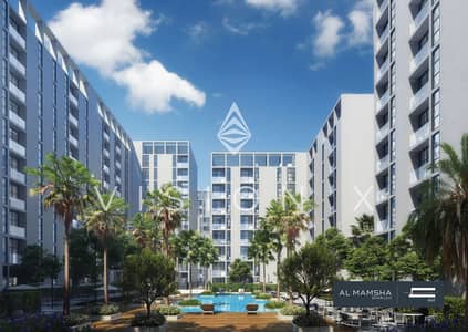 姆瓦伊莱社区， 夏尔迦 1 卧室公寓待售 - Exterior Render 9 - Al Mamsha Raseel. jpg