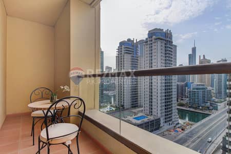 1 Bedroom Flat for Rent in Jumeirah Beach Residence (JBR), Dubai - Furnished | Large Layout | Marina View
