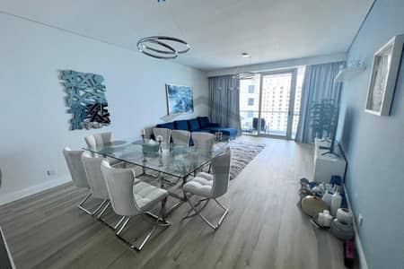 3 Bedroom Flat for Rent in Jumeirah Beach Residence (JBR), Dubai - Fully Furnished | High Floor | Serene View