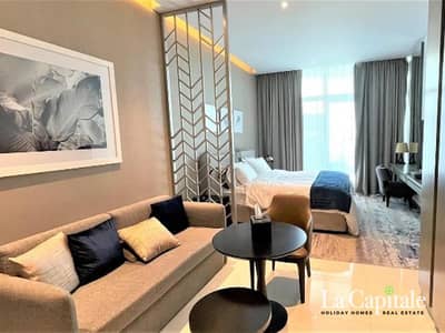 Studio for Rent in Business Bay, Dubai - High Floor | Burj Khalifa View | Prime Location