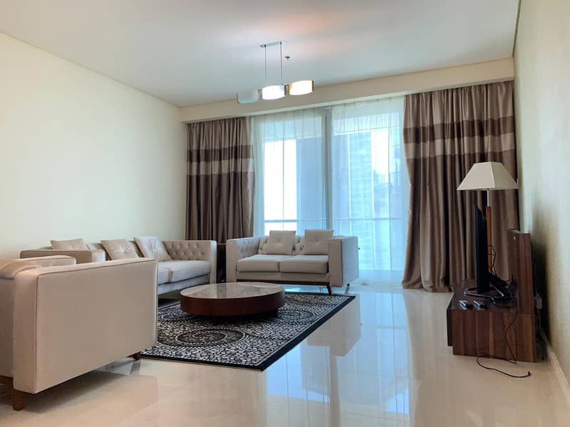 Fully Furnish 3 Bedroom Ensuite with a Serene Sea View in Al Fattan Marine tower