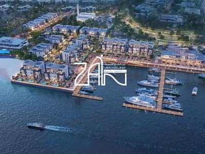 Plot for Sale in Al Jubail Island, Abu Dhabi - Beachfront Access Single Row Mid Residential Plot