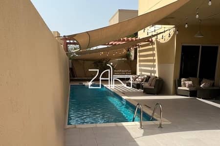 4 Bedroom Villa for Sale in Al Raha Gardens, Abu Dhabi - Single Row Corner 4BR+Pool Type A - Prime Location