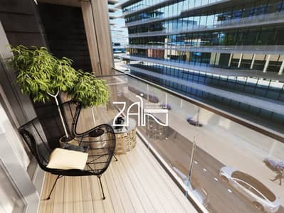 Studio for Sale in Saadiyat Island, Abu Dhabi - Modern Studio with Balcony Showcasing Museum View
