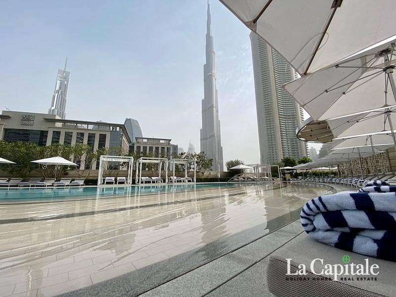 Full Burj and Fountain Views | Mall Access Full Burj and Fountain Views | Mall Access