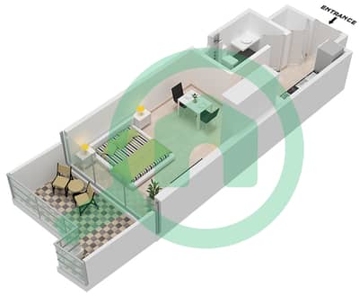 Canal Heights 2 - Studio Apartment Type C11-M FLOOR 8 Floor plan