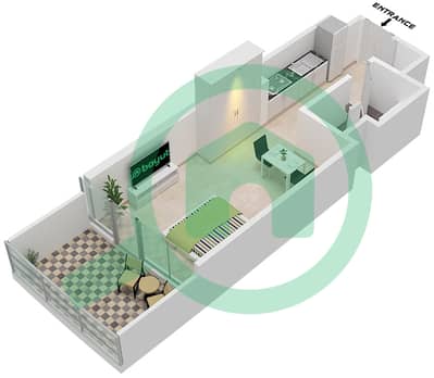 Canal Heights 2 - Studio Apartment Type E11 FLOOR 8 Floor plan