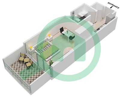 Canal Heights 2 - Studio Apartment Type E11-M FLOOR 8 Floor plan
